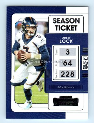 2021 Panini Contenders #28 Drew Lock Denver Broncos