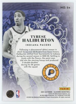 2021 Panini Illusions King of Cards #24 Tyrese Haliburton Sacramento Kings