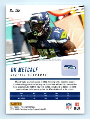 2021 Panini Prestige #195 DK Metcalf Seattle Seahawks