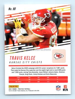 2021 Panini Prestige #90 Travis Kelce Kansas City Chiefs