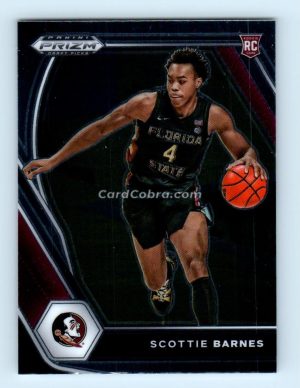 2021 Panini Prizm Draft Picks #6 Scottie Barnes Toronto Raptors Rookie Card