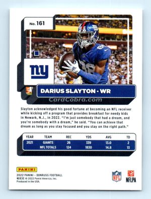 2022 Donruss #161 Darius Slayton New York Giants