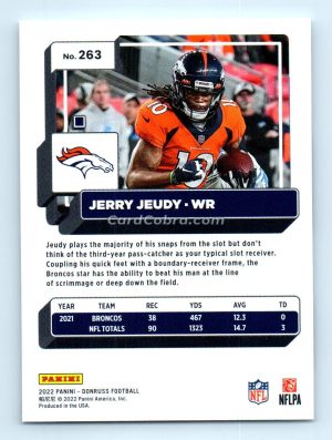 2022 Donruss #263 Jerry Jeudy Denver Broncos