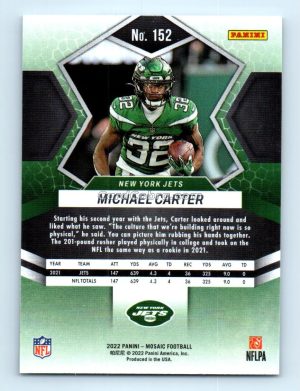 2022 Panini Mosaic #152 Michael Carter New York Jets