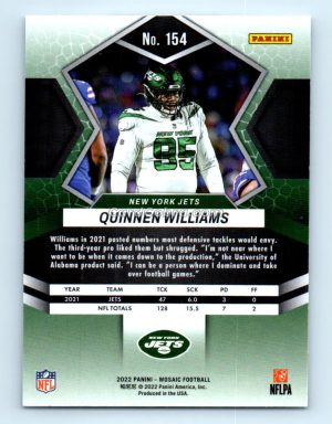 2022 Panini Mosaic #154 Leonard Williams New York Jets