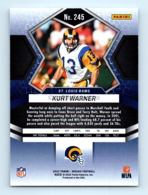 2022 Panini Mosaic #245 Kurt Warner St. Louis Rams