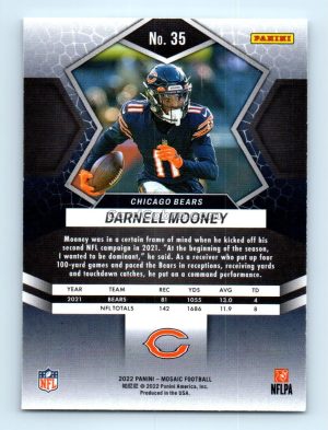 2022 Panini Mosaic #35 Darnell Mooney Chicago Bears