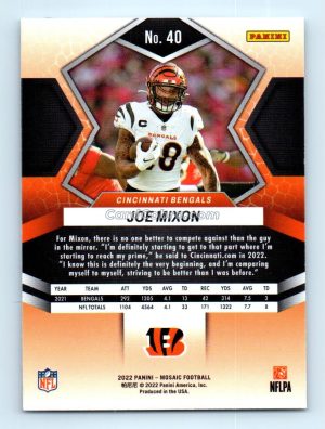 2022 Panini Mosaic #40 Joe Mixon Cincinnati Bengals