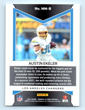 2022 Panini Rookies &  Man in Motion #MM-5 Austin Ekeler Los Angeles Chargers