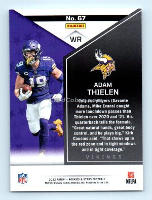 2022 Panini Rookies & Stars #67 Adam Thielen Minnesota Vikings