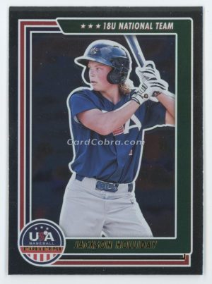 2022 Panini USA Baseball Stars & Stripes #69 Jackson Holliday Silver Foil USA