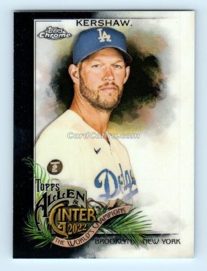 2022 Topps Allen & Ginter Chrome #85 Clayton Kershaw Los Angeles Dodgers