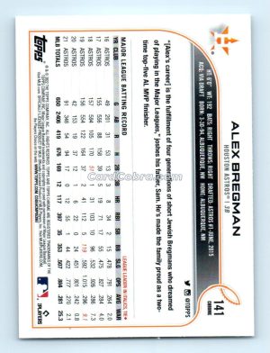 2022 Topps Chrome #141 Alex Bregman Houston Astros