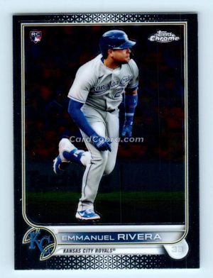 2022 Topps Chrome #164 Emmanuel Rivera Kansas City Royals Rookie Card