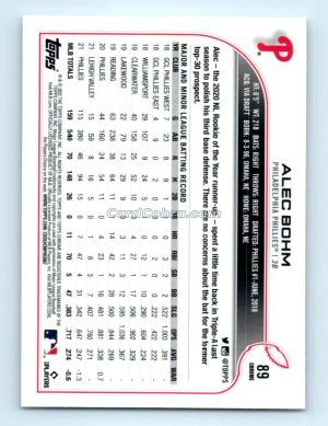 2022 Topps Chrome #89 Alec Bohm Philadelphia Phillies